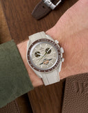 Curved Vertech Rubber Strap - Beige - OM Luxury