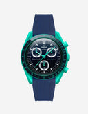 MoonSwatch Mission On Earth Watch - Polar Lights (Rubber Strap) - OM Luxury